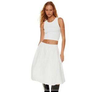 Aritzia Sunday Best Light Blue Bubbly Midi Skirt